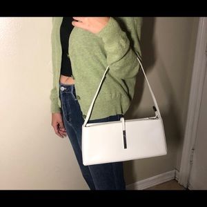 white y2k shoulder bag